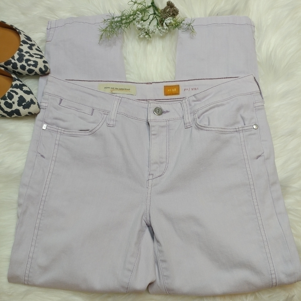 Pilcro Lilac Stet Fit Cropped Jean | Anthropologie - Picture 2 of 13